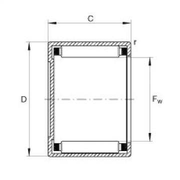 needle roller thrust bearing catalog BCE107 INA