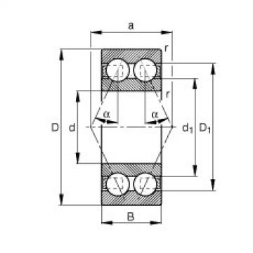 angular contact thrust bearings 3308-BD-TVH FAG