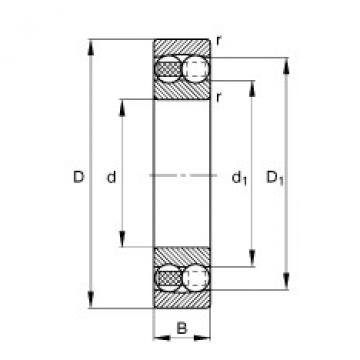 Self-Aligning Ball Bearings 1221-M FAG