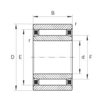 needle roller bearing sleeve NAO40X55X17 INA