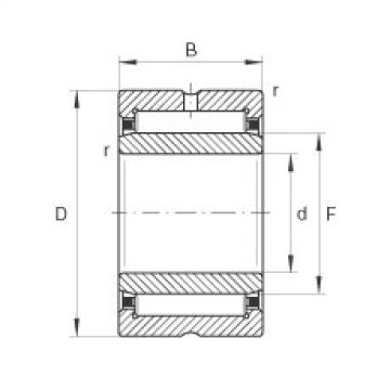 needle roller bearing sleeve NA4834 INA