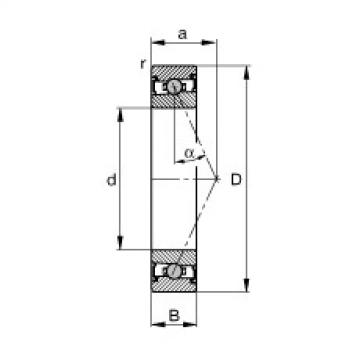 angular contact ball bearing installation HCS7001-E-T-P4S FAG