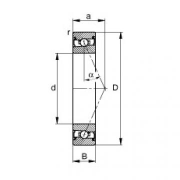 angular contact ball bearing installation HSS7011-E-T-P4S FAG