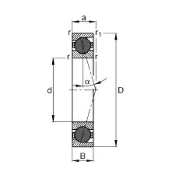 angular contact ball bearing installation HCB7011-C-T-P4S FAG