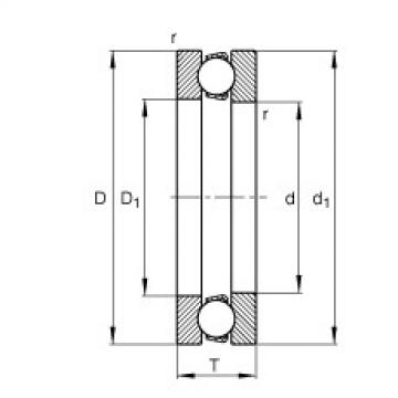 thrust ball bearing applications 51116 FAG