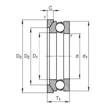 thrust ball bearing applications 53210 + U210 FAG