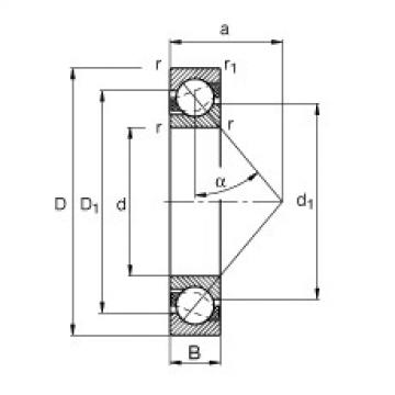 angular contact ball bearing installation 7302-B-TVP FAG