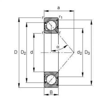 Angular Contact Ball Bearings 7210-B-2RS-TVP FAG