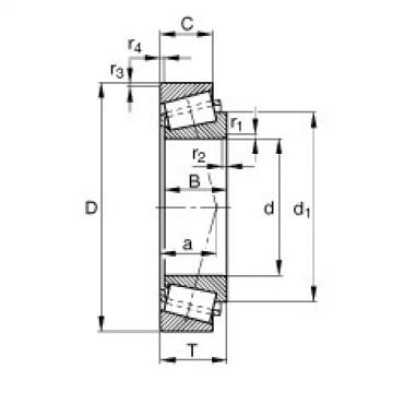 tapered roller bearing axial load K25590-25522 FAG