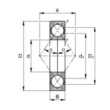 angular contact ball bearing installation QJ306-TVP FAG