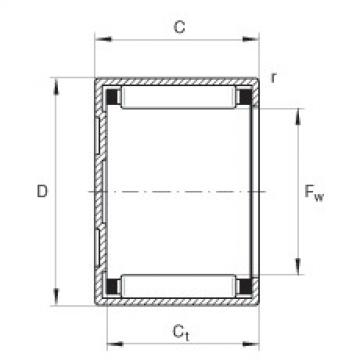 needle roller thrust bearing catalog BK2520 INA