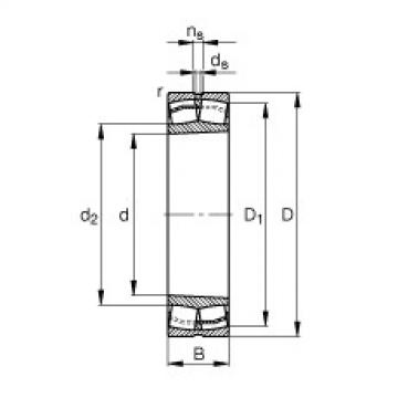 spherical roller bearing axial load 241/900-B-K30-FB1 FAG