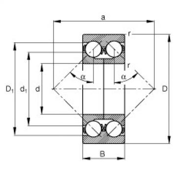 angular contact thrust bearings 3310-DA-MA FAG