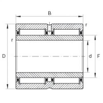 needle roller bearing sleeve NA6908-ZW INA