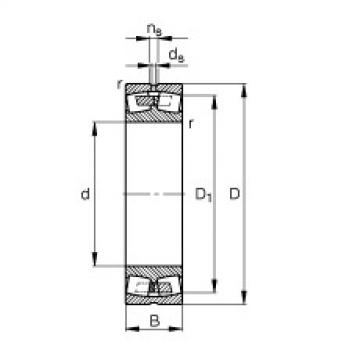 spherical roller bearing axial load 23976-MB FAG