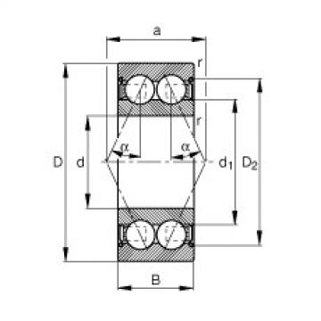 angular contact thrust bearings 3804-B-2Z-TVH FAG