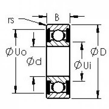 Bearing Original Brand R22-2RS  AST   