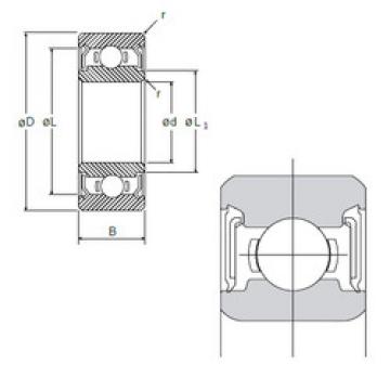 Bearing Original Brand L-1360DD  NMB   