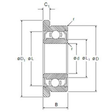 Bearing Original Brand LF-1280ZZ  NMB   