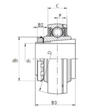 Bearing Original Brand UK206+H2306  CX   