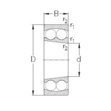 Self-Aligning Ball Bearings 1210-K NKE