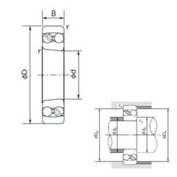 Self-Aligning Ball Bearings 1205K NACHI