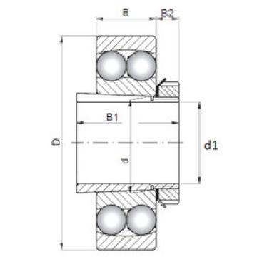 Self-Aligning Ball Bearings 1207K+H207 CX