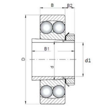 Self-Aligning Ball Bearings 1222K+H221 ISO