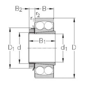 Self-Aligning Ball Bearings 1216-K+H216 NKE