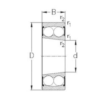 Self-Aligning Ball Bearings 2205-K-2RS NKE