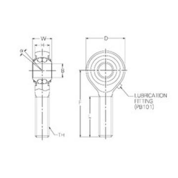 Self-Aligning Ball Bearings PBR14EFN NMB