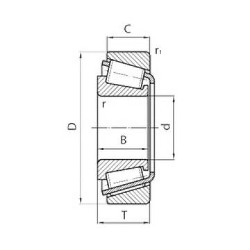 tapered roller dimensions bearings 33018 CYSD