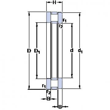 thrust ball images bearings 81208 TN SKF