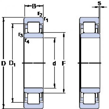 thrust ball bearing applications NU 1009 ECP SKF