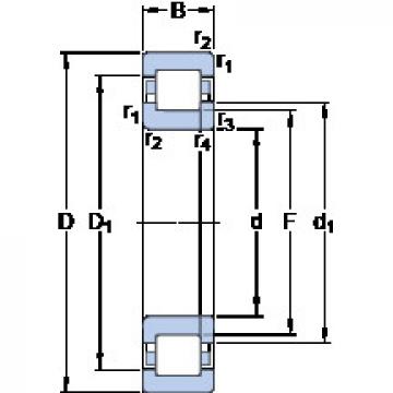 thrust ball bearing applications NUP 210 ECP SKF