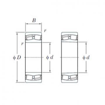 spherical roller bearing axial load 24032RH KOYO