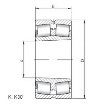 spherical roller bearing axial load 239/850 KW33 ISO