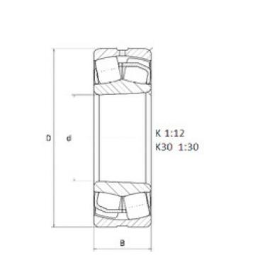 spherical roller bearing axial load 2P25002K NTN