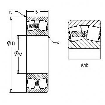 spherical roller bearing axial load 24028MB AST