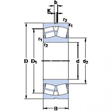 spherical roller bearing axial load 23960 CC/W33 SKF