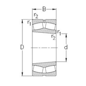 spherical roller bearing axial load 23948-K-MB-W33 NKE