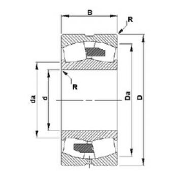 spherical roller bearing axial load 23972YMB Timken