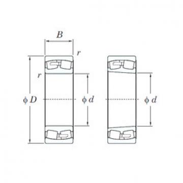 spherical roller bearing axial load 23934RK KOYO