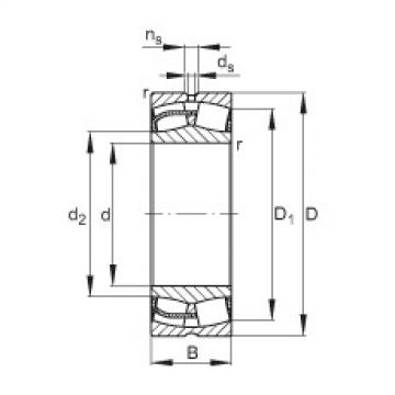 spherical roller bearing axial load 24128-E1 FAG