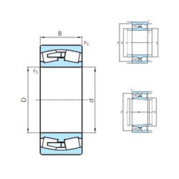 spherical roller bearing axial load 24036CW33MB PSL