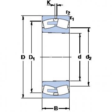 spherical roller bearing axial load 248/1320 CAK30FA/W20 SKF