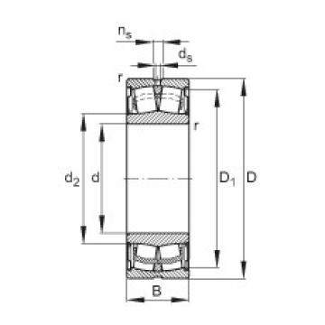 spherical roller bearing axial load WS22215-E1-2RSR FAG