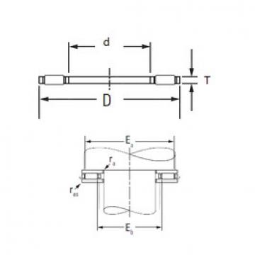 needle roller thrust bearing catalog FNTA-80105 KOYO