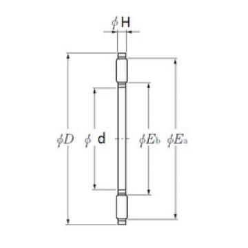 needle roller thrust bearing catalog AXK1107 NTN