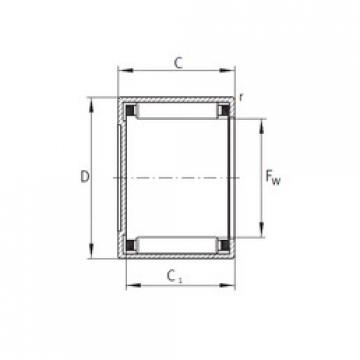 needle roller thrust bearing catalog BCE1816 INA